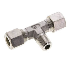 10L & R1/4'' Edelstahl T-Stück Kompressionsverschraubung mit Außengewinde 315 bar ISO 8434-1