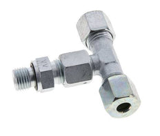 8S & M14x1.5 Zink plated Steel T-Shape Tee Cutting Fitting with Male Threads 630 bar Adjustable ISO 8434-1