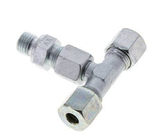 8S & M14x1.5 Verzinkter Stahl T-Stück Schneidfitting mit Aussengewinde 630 bar Einstellbar ISO 8434-1