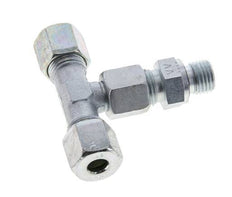 8S & M14x1.5 Verzinkter Stahl T-Stück Schneidfitting mit Aussengewinde 630 bar Einstellbar ISO 8434-1