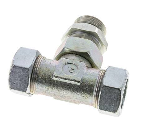 35L & G1-1/4'' Verzinkter Stahl T-Shape T-Stück mit Außengewinde 160 bar Einstellbar ISO 8434-1