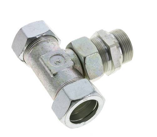 35L & G1-1/4'' Verzinkter Stahl T-Shape T-Stück mit Außengewinde 160 bar Einstellbar ISO 8434-1