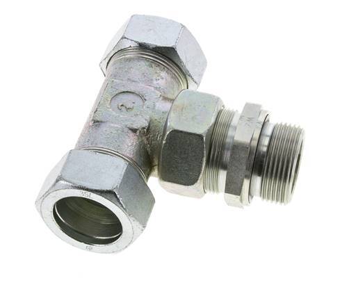 35L & G1-1/4'' Verzinkter Stahl T-Shape T-Stück mit Außengewinde 160 bar Einstellbar ISO 8434-1