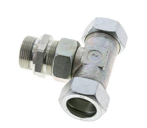 35L & G1-1/4'' Verzinkter Stahl T-Shape T-Stück mit Außengewinde 160 bar Einstellbar ISO 8434-1