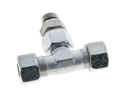 16S & G1/2'' Zink plated Steel T-Shape Tee Cutting Fitting with Male Threads 400 bar Adjustable ISO 8434-1