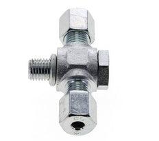 6S & M12x1.5 Zink plated Steel Tee Swivel Joint Cutting Fitting with Male Threads 400 bar ISO 8434-1