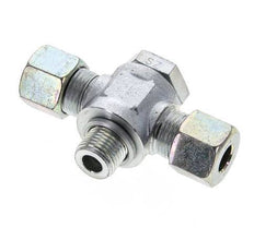 10S & M16x1.5 Zink plated Steel Tee Swivel Joint Cutting Fitting with Male Threads 400 bar ISO 8434-1