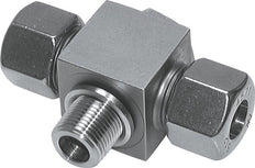 8L & M12x1,5 Edelstahl-T-Drehgelenk-Schneidfitting mit Außengewinde 315 bar ISO 8434-1