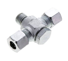 10L & M14x1.5 Verzinkter Stahl T-Drehgelenk-Schneidfitting mit Außengewinde 315 bar NBR ISO 8434-1