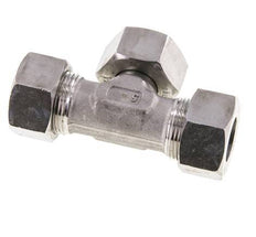 18L Stainless Steel T-Shape Tee Cutting Fitting with Swivel 315 bar Adjustable ISO 8434-1