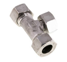 18L Stainless Steel T-Shape Tee Cutting Fitting with Swivel 315 bar Adjustable ISO 8434-1