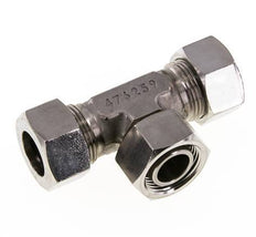 22L Stainless Steel T-Shape Tee Cutting Fitting with Swivel 160 bar Adjustable ISO 8434-1