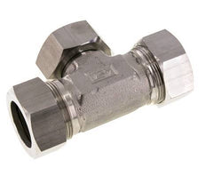 35L Edelstahl T-Shape T-Schneidfitting mit Drehgelenk 160 bar einstellbar ISO 8434-1