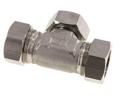 35L Edelstahl T-Shape T-Schneidfitting mit Drehgelenk 160 bar einstellbar ISO 8434-1