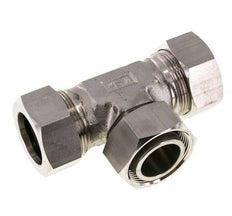35L Stainless Steel T-Shape Tee Cutting Fitting with Swivel 160 bar Adjustable ISO 8434-1