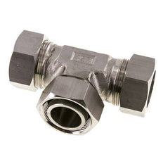 35L Edelstahl T-Shape T-Schneidfitting mit Drehgelenk 160 bar einstellbar ISO 8434-1