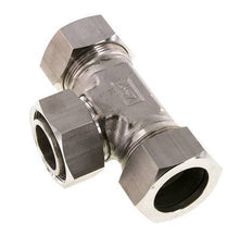 35L Edelstahl T-Shape T-Schneidfitting mit Drehgelenk 160 bar einstellbar ISO 8434-1