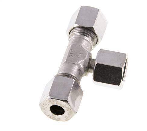 8S Edelstahl T-Shape T-Schneidfitting mit Drehgelenk 630 bar einstellbar ISO 8434-1
