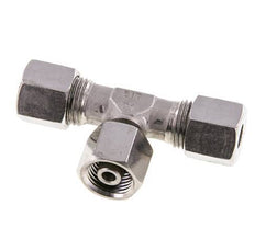 8S Edelstahl T-Shape T-Schneidfitting mit Drehgelenk 630 bar einstellbar ISO 8434-1