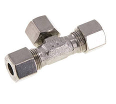 10S Edelstahl T-Stück Schneidverschraubung mit Drehgelenk 630 bar Einstellbar ISO 8434-1