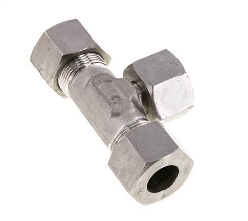 16S Edelstahl T-Shape T-Stück mit Drehgelenk 400 bar einstellbar ISO 8434-1