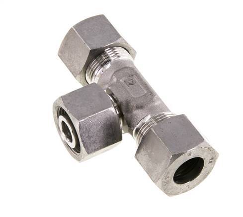 16S Edelstahl T-Shape T-Stück mit Drehgelenk 400 bar einstellbar ISO 8434-1