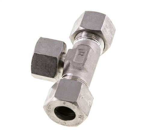 16S Edelstahl T-Shape T-Stück mit Drehgelenk 400 bar einstellbar ISO 8434-1
