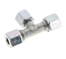 8L Verzinkter Stahl T-Shape Schneidfitting mit Drehgelenk 315 bar NBR Einstellbar ISO 8434-1