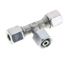 8L Verzinkter Stahl T-Shape Schneidfitting mit Drehgelenk 315 bar NBR Einstellbar ISO 8434-1