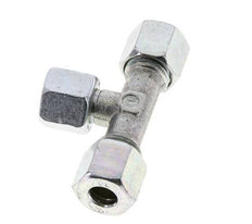 8L Verzinkter Stahl T-Shape Schneidfitting mit Drehgelenk 315 bar NBR Einstellbar ISO 8434-1