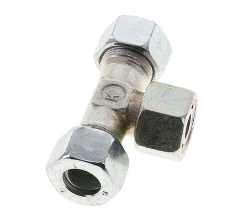 15L Verzinkter Stahl T-Shape Schneidfitting mit Drehgelenk 315 bar NBR Einstellbar ISO 8434-1