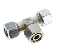 15L Verzinkter Stahl T-Shape Schneidfitting mit Drehgelenk 315 bar NBR Einstellbar ISO 8434-1
