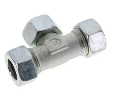 22L Verzinkter Stahl T-Shape Schneidfitting mit Drehgelenk 160 bar NBR Einstellbar ISO 8434-1