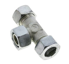 22L Verzinkter Stahl T-Shape Schneidfitting mit Drehgelenk 160 bar NBR Einstellbar ISO 8434-1