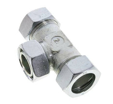 35L Verzinkter Stahl T-Shape Schneidfitting mit Drehgelenk 160 bar NBR Einstellbar ISO 8434-1