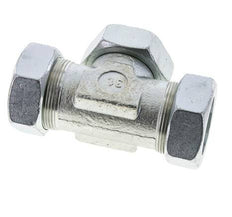 42L Verzinkter Stahl T-Shape Schneidfitting mit Drehgelenk 160 bar NBR Einstellbar ISO 8434-1