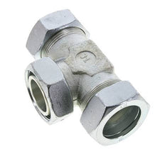 42L Verzinkter Stahl T-Shape Schneidfitting mit Drehgelenk 160 bar NBR Einstellbar ISO 8434-1