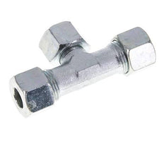 12S Zink plated Steel T-Shape Tee Cutting Fitting with Swivel 630 bar NBR Adjustable ISO 8434-1