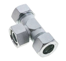 30S Verzinkter Stahl T-Stück Schneidfitting mit Drehgelenk 400 bar NBR Einstellbar ISO 8434-1