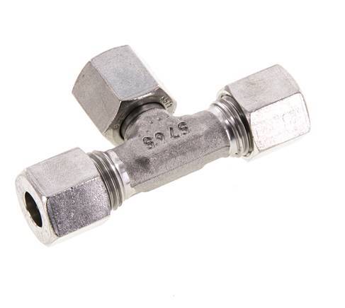 8L Edelstahl T-Shape T-Verschraubung mit Drehgelenk 315 bar FKM Einstellbar ISO 8434-1