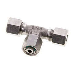 8L Edelstahl T-Shape T-Verschraubung mit Drehgelenk 315 bar FKM Einstellbar ISO 8434-1
