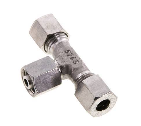 8L Edelstahl T-Shape T-Verschraubung mit Drehgelenk 315 bar FKM Einstellbar ISO 8434-1