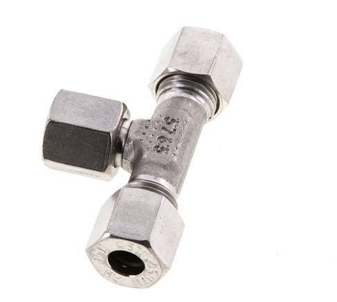 8L Edelstahl T-Shape T-Verschraubung mit Drehgelenk 315 bar FKM Einstellbar ISO 8434-1
