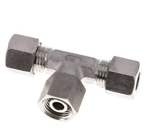 10L Edelstahl T-Shape T-Schneidfitting mit Drehgelenk 315 bar FKM Einstellbar ISO 8434-1