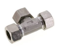 22L Edelstahl T-Shape T-Schneidfitting mit Drehgelenk 160 bar FKM Einstellbar ISO 8434-1