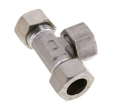 22L Edelstahl T-Shape T-Schneidfitting mit Drehgelenk 160 bar FKM Einstellbar ISO 8434-1