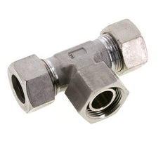 22L Edelstahl T-Shape T-Schneidfitting mit Drehgelenk 160 bar FKM Einstellbar ISO 8434-1