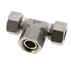 22L Edelstahl T-Shape T-Schneidfitting mit Drehgelenk 160 bar FKM Einstellbar ISO 8434-1