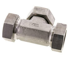 42L Edelstahl T-Shape T-Schneidfitting mit Drehgelenk 160 bar FKM Einstellbar ISO 8434-1