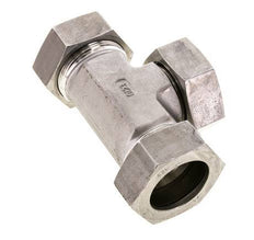 42L Edelstahl T-Shape T-Schneidfitting mit Drehgelenk 160 bar FKM Einstellbar ISO 8434-1